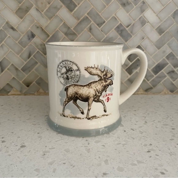 Creative Co-op Moose Mug Cabin Life Great Outdoors Wilderness Coffee Mug Camping - Picture 1 of 5